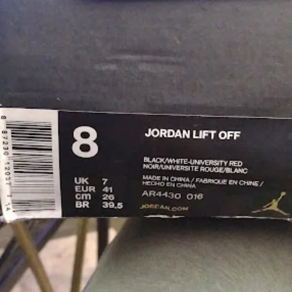 Nike Air Jordan Lift Off Black White University Red Size: 8 - Picture 13 of 14
